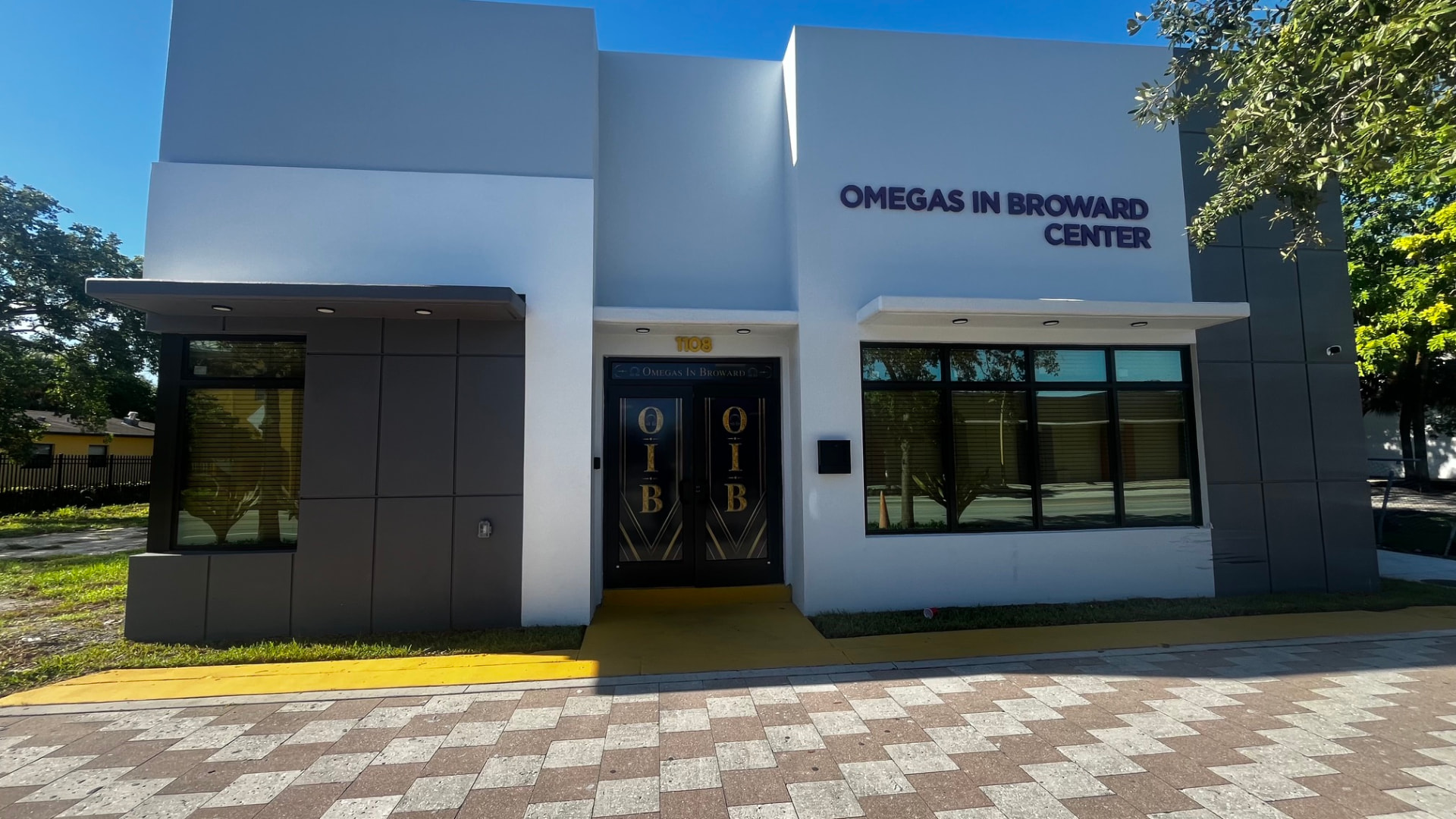 Exterior of the Omegas In Broward Center building